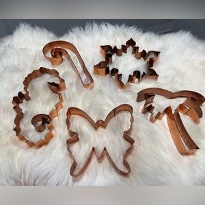 Large Copper Cookie Cutters NWT